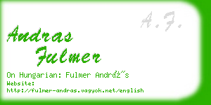 andras fulmer business card